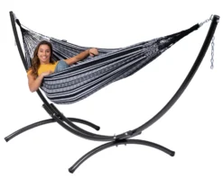 Hangmat Tropilex Double Comfort Black White 19 Hangmat Tropilex Double Comfort Black White -Thermar Camping Winkel hammock comfort black white 53